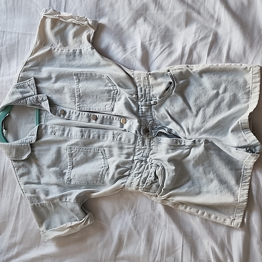 Zara Denim Romper
